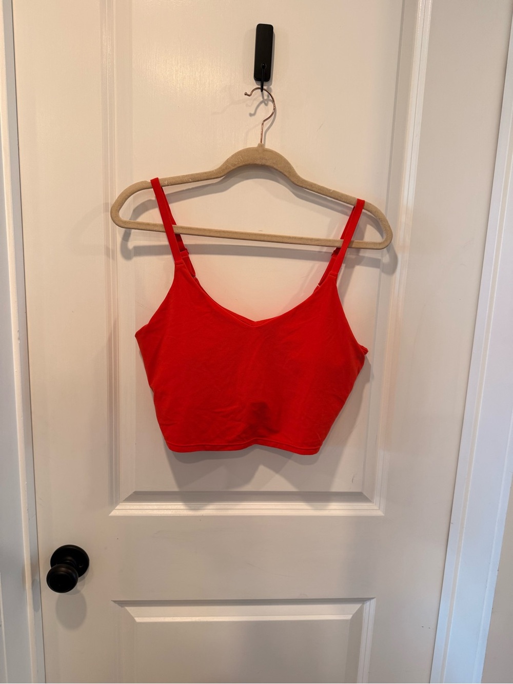 Athleta Cardinal Red Longline Sports Bra Crop Tank Size